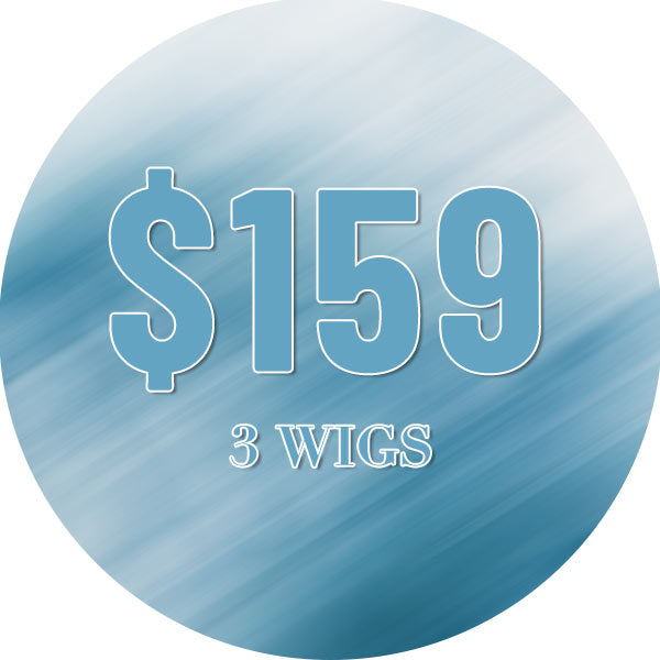 $159 3 Wigs