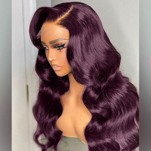 Dark Wavy Purple Beauty Lacefront Wig 22-26inches Amazon.com: WIGER Purple Wavy Wigs, 26 Inch Long Ombre Dark  main image 2